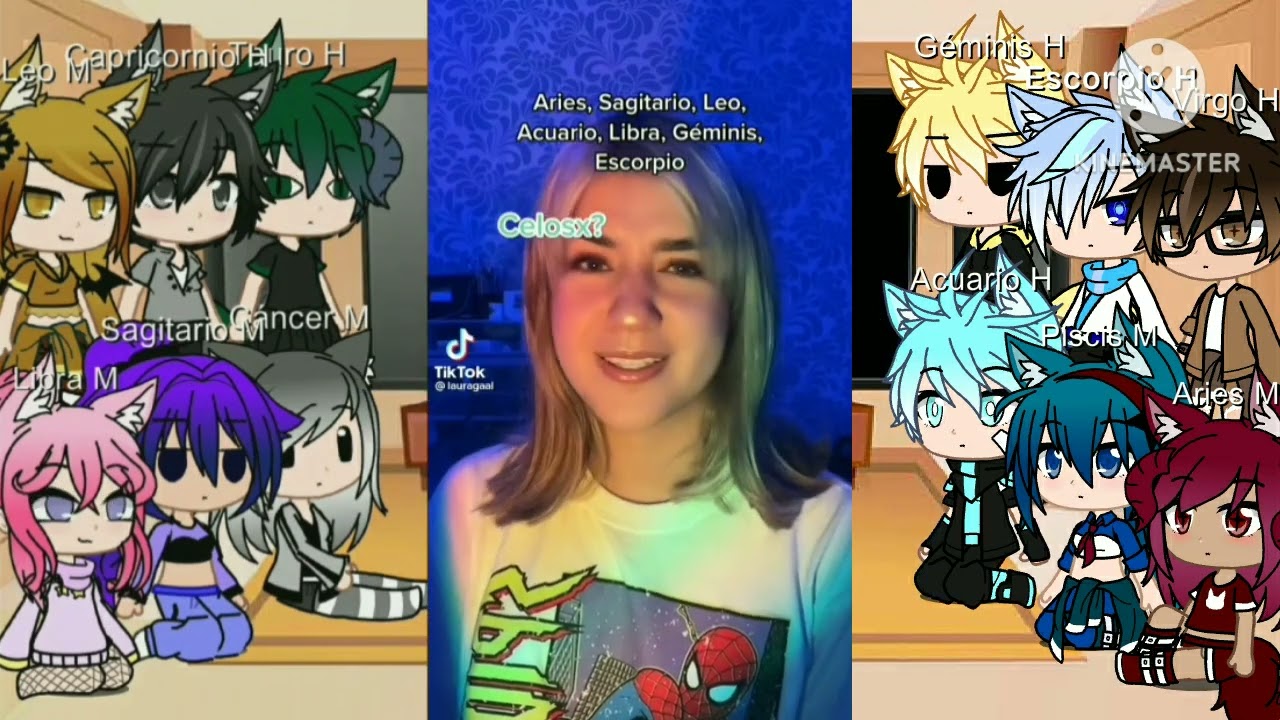 °Los signos del zodiaco reaccionan a sus tik tok° - Gacha Club - 3/?