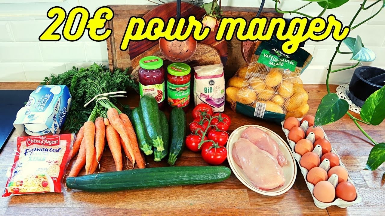 20 € pour manger 💲💲💲 Le défi de recettes petit budget Version Lidl