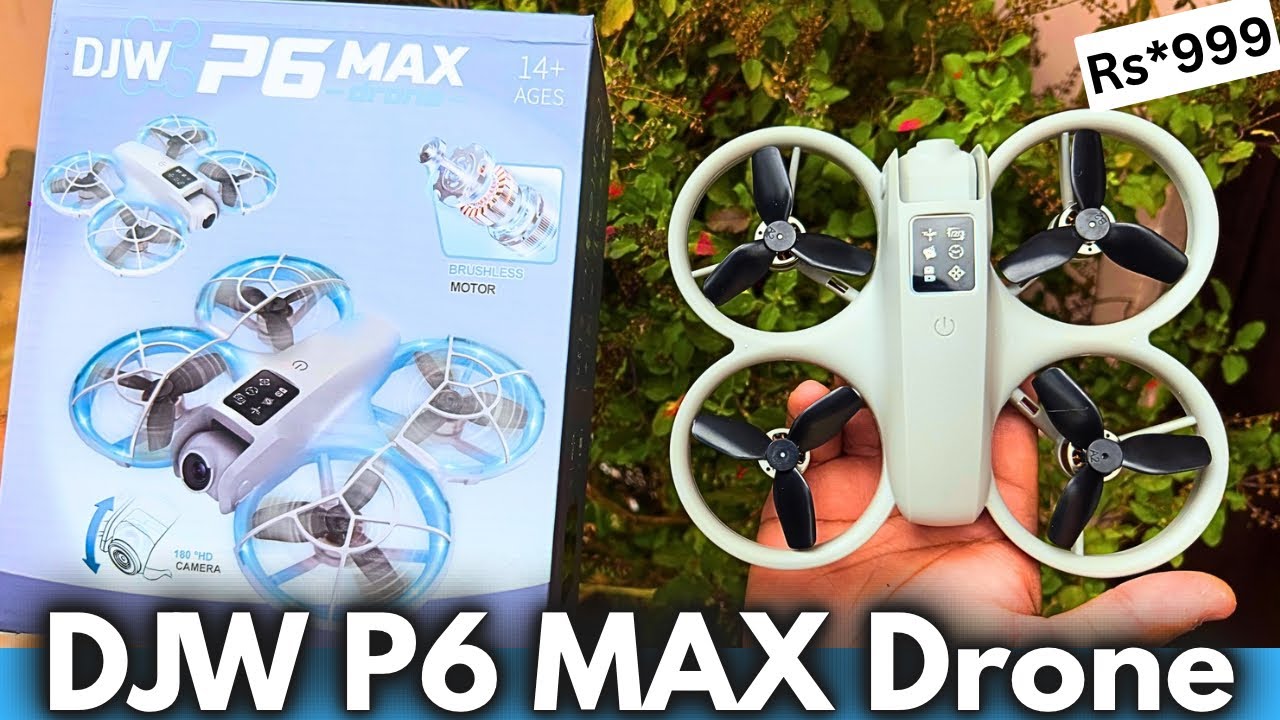 DJW P6 Max Drone Review & Flight Test | Budget 4K Drone 2025
