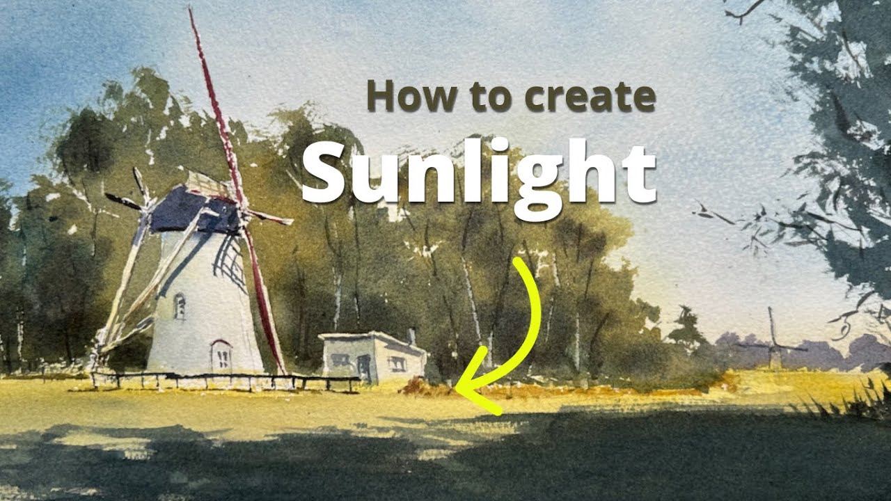 How to Paint Strong Sunlight with Watercolors