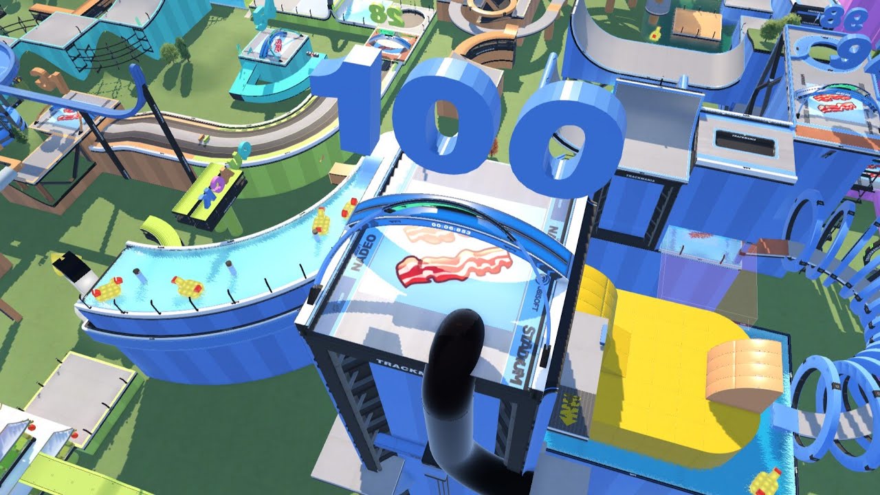 Quack 100 trailer - new 100-checkpoint Trackmania trial map for all skill levels
