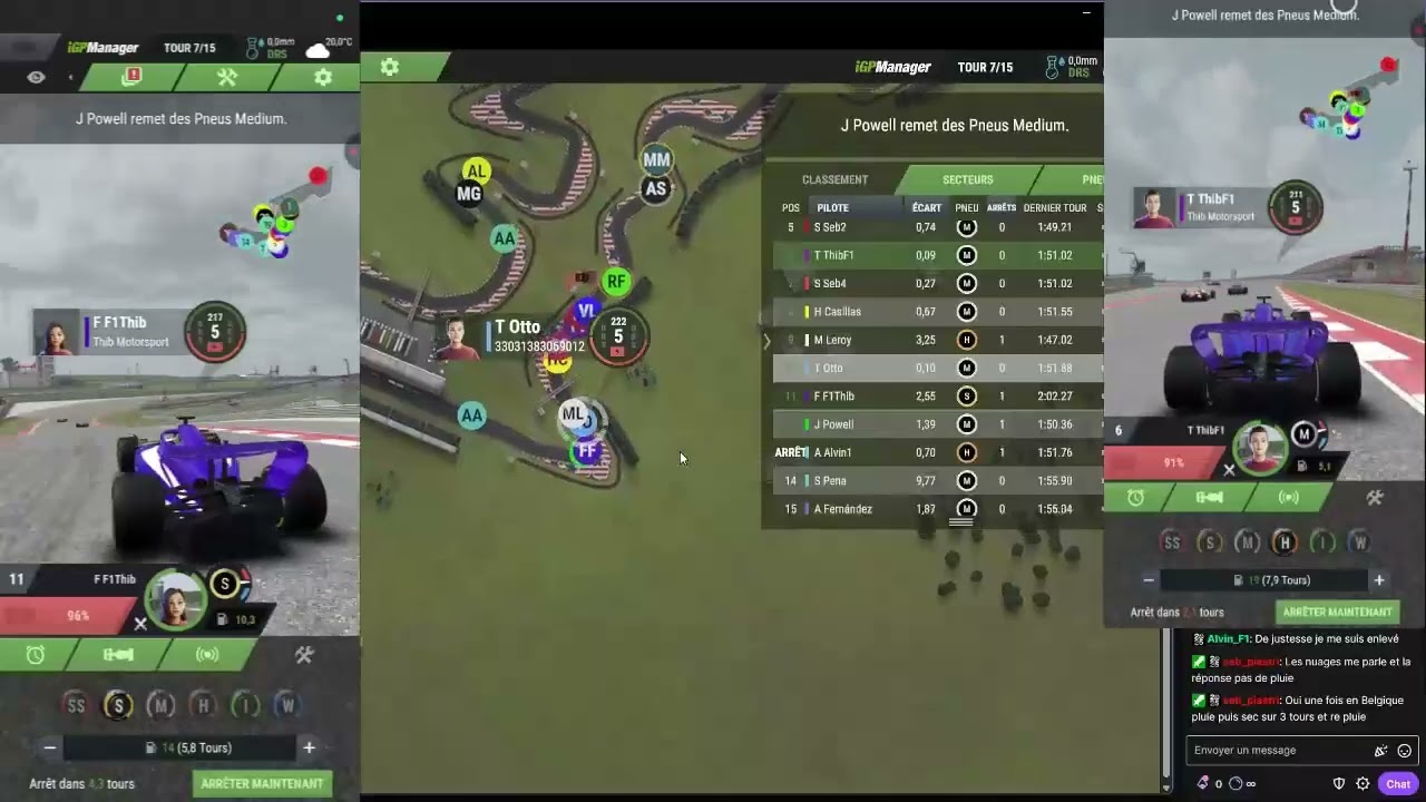 iGPManager S3 : courses contre les abonnés, deux voitures par joueurs | Austin 17/26