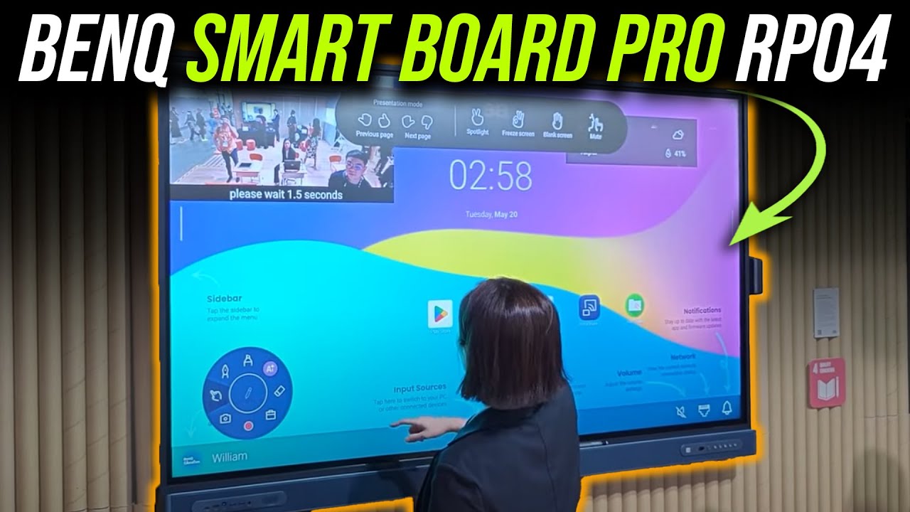 Это будущее учебных аудиторий и совещаний? | BenQ Smart Board Pro RP04