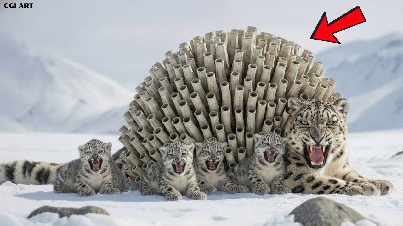 Unbelievable Rescue in the Himalayas! 🏔️ Snow Leopard Cub’s Heroic Act | #animalrescue