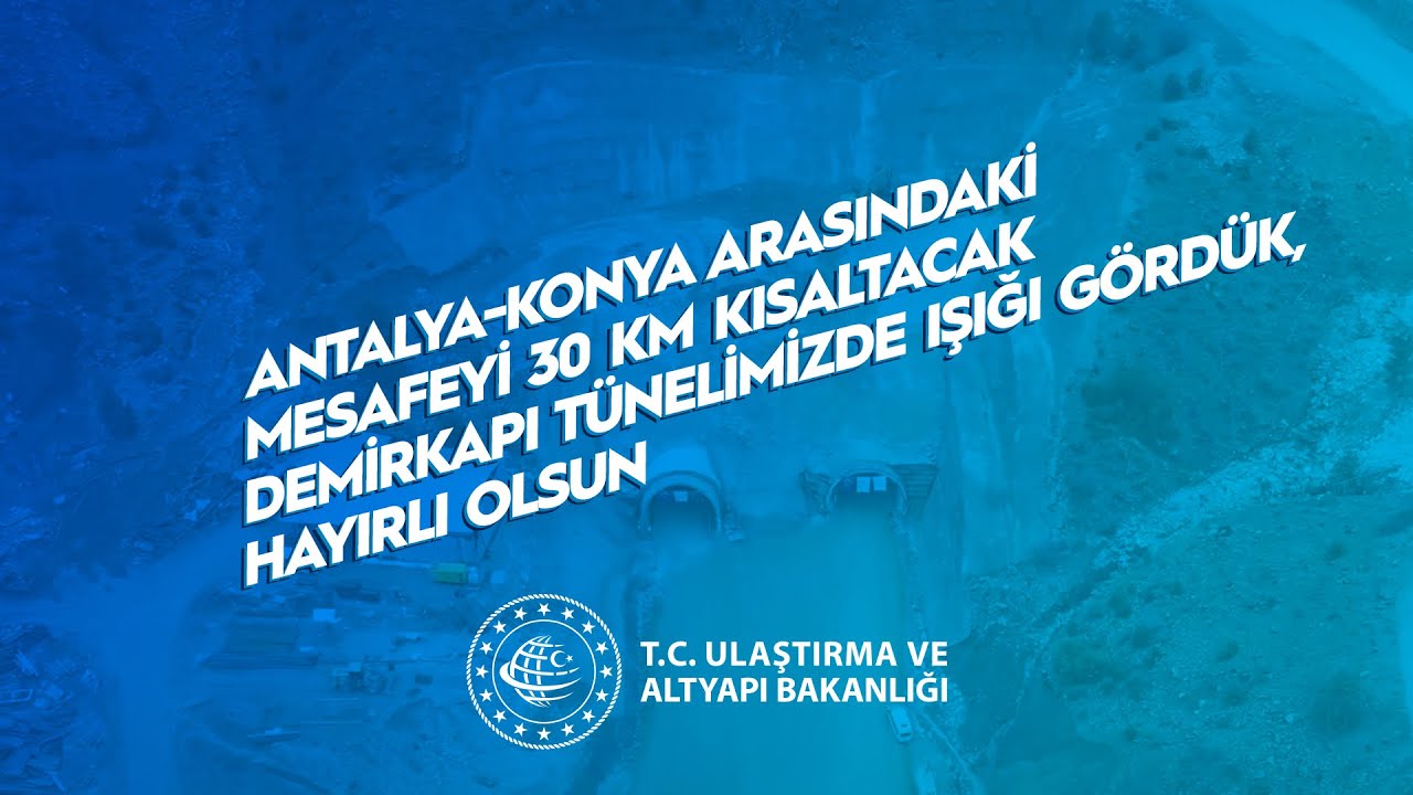Antalya-Konya Arası Mesafeyi 30 KM Kısaltacak Demirkapı Tüneli’nde Işık Göründü, Hayırlı Olsun🇹🇷