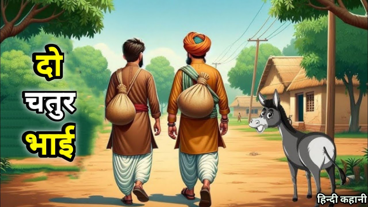 दो चतुर भाई | Hindi Moral Story | कहानियां Cartoon Moral kahani | bedtime story