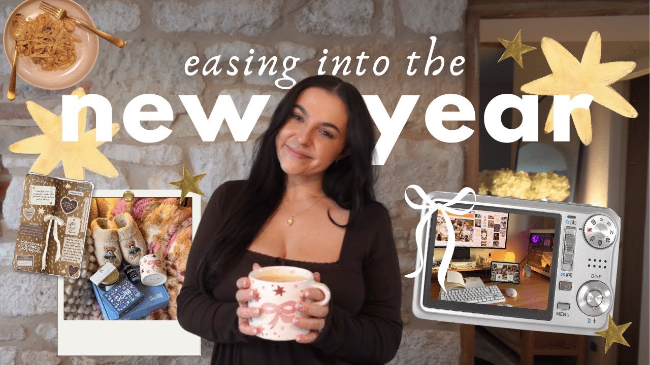 easing into the new year 🌟 vision board, gentle goals, home reset, christmas haul