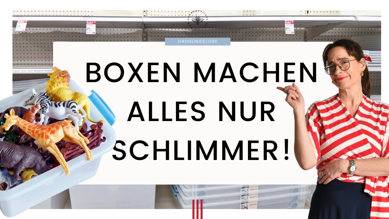 Hör auf, Organizer-Boxen zu kaufen! Die 3 Dinge, die du stattdessen brauchst.