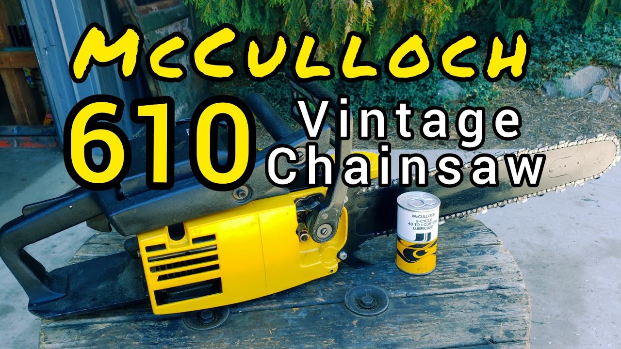 Обсуждение и резка старинной бензопилы Mcculloch 610 Vintage