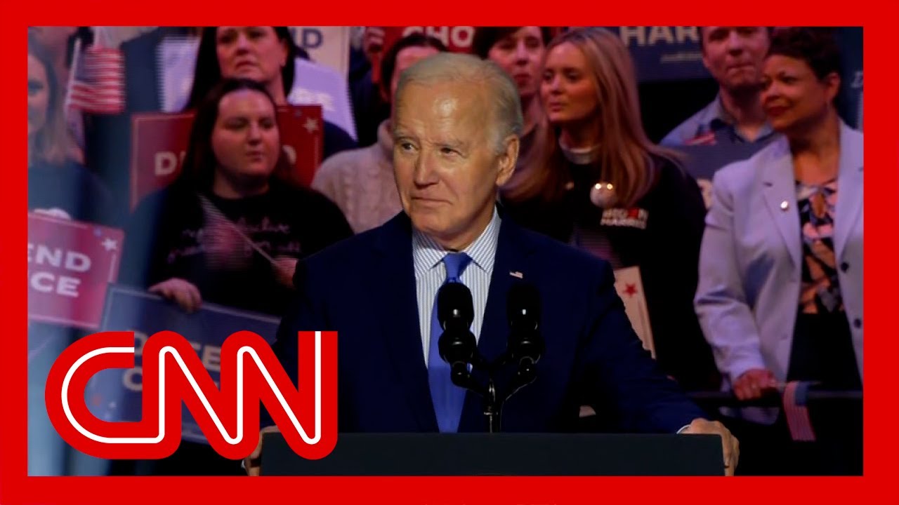 Watch Biden react to hecklers' repeated interruptions during speech