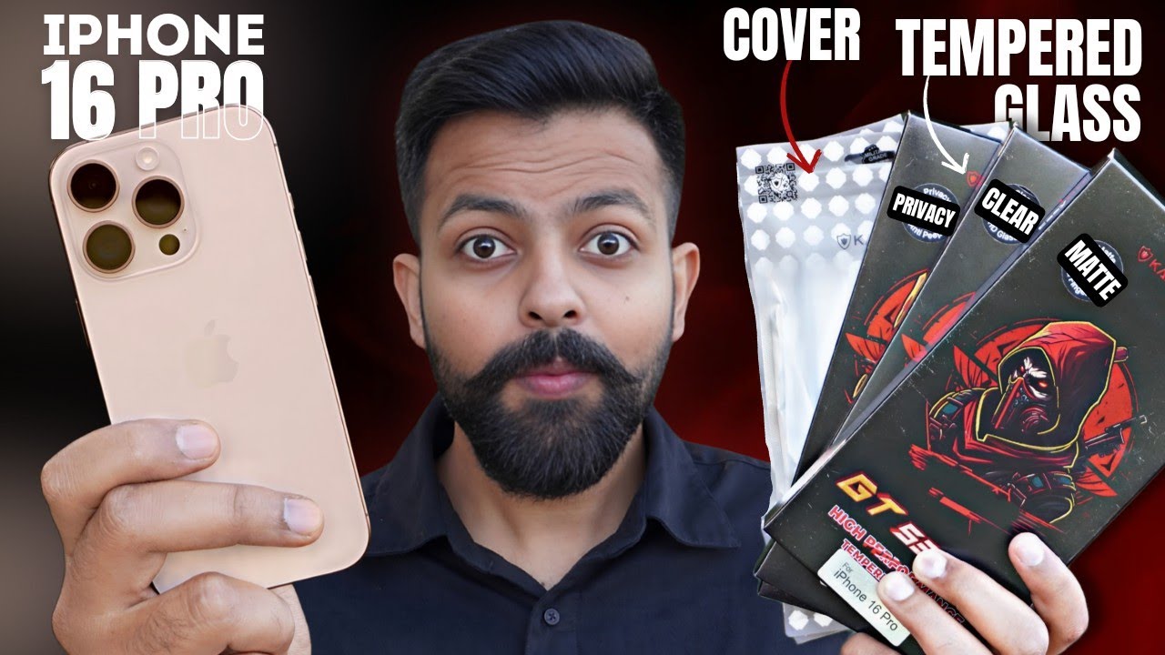 iPhone 16 Pro Tempered Glass + Back Cover 🔥 Privacy Glass #iphone16pro