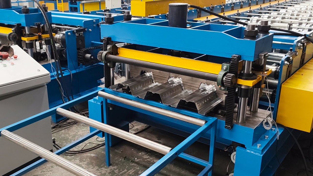 914mm Metal Floor Decking Roll Forming Machine | 2″ Composite Floor Deck Production