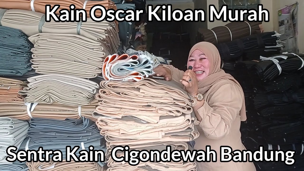 Kain Oscar Kiloan Murah. Buat Tas, Sepatu, Jok Kursi. Sentra Kain Cigondewah Bandung.