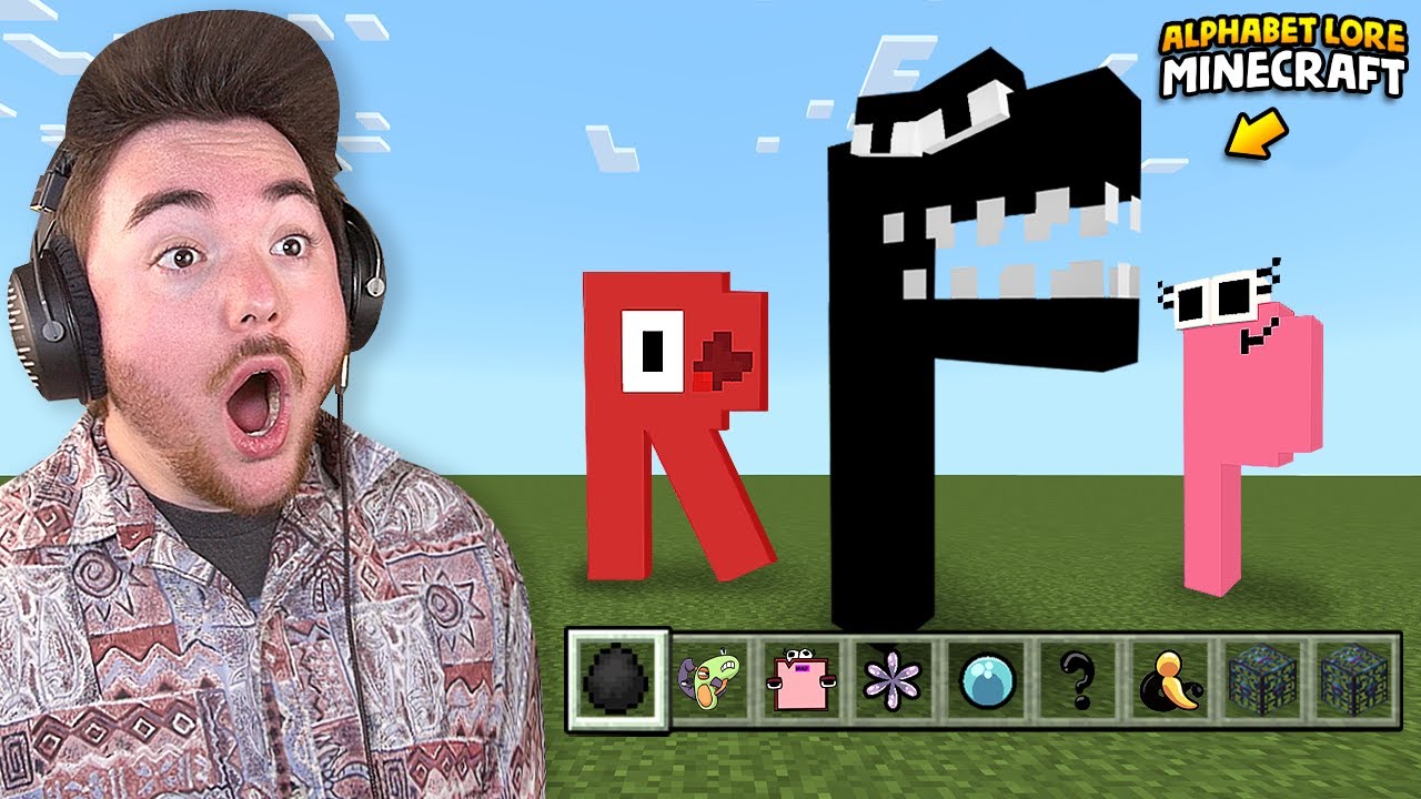 ИГРАЮ В МОД ALPHABET LORE ДЛЯ MINECRAFT... (он такой потрясающий)