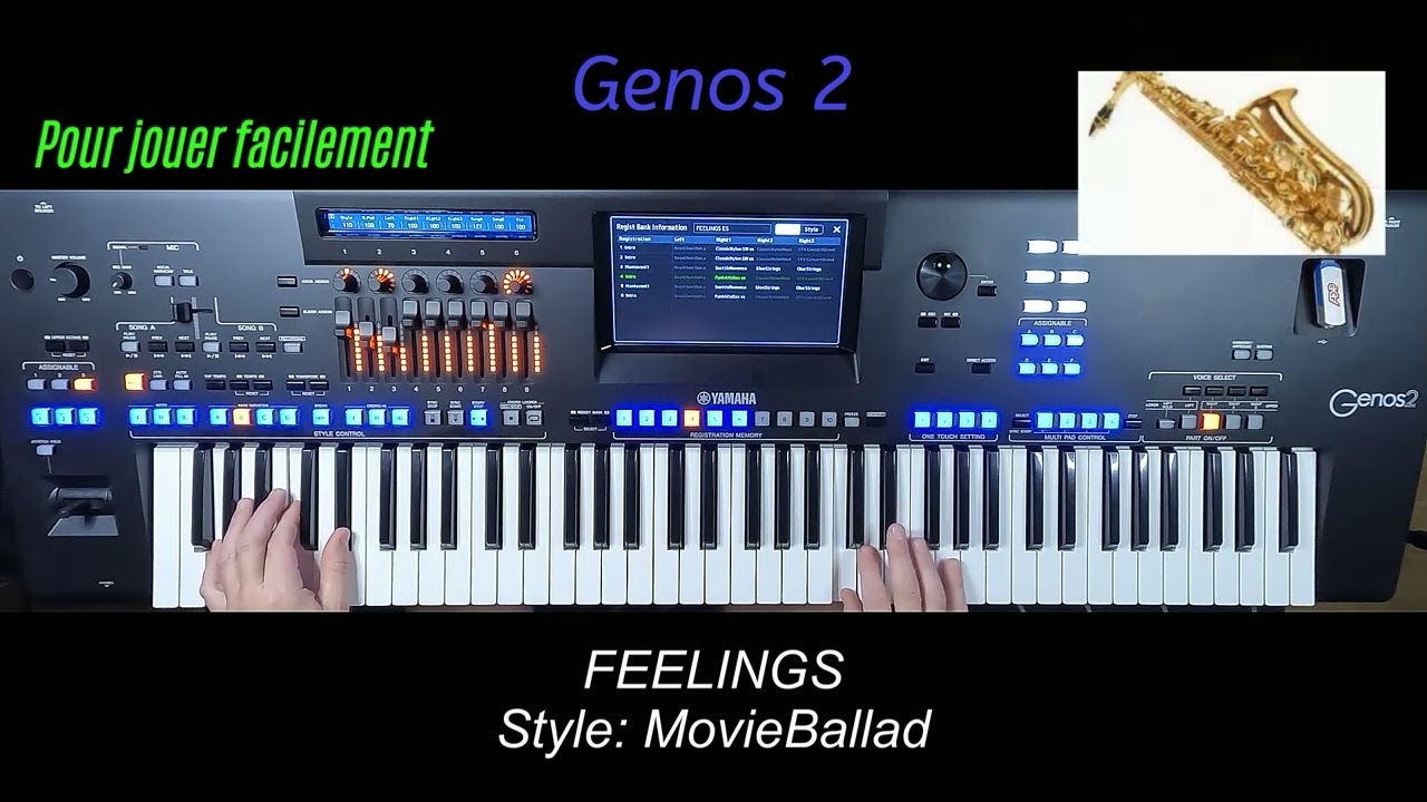 Yamaha Genos 2 (FEELINGS) pour jouer facilement.
