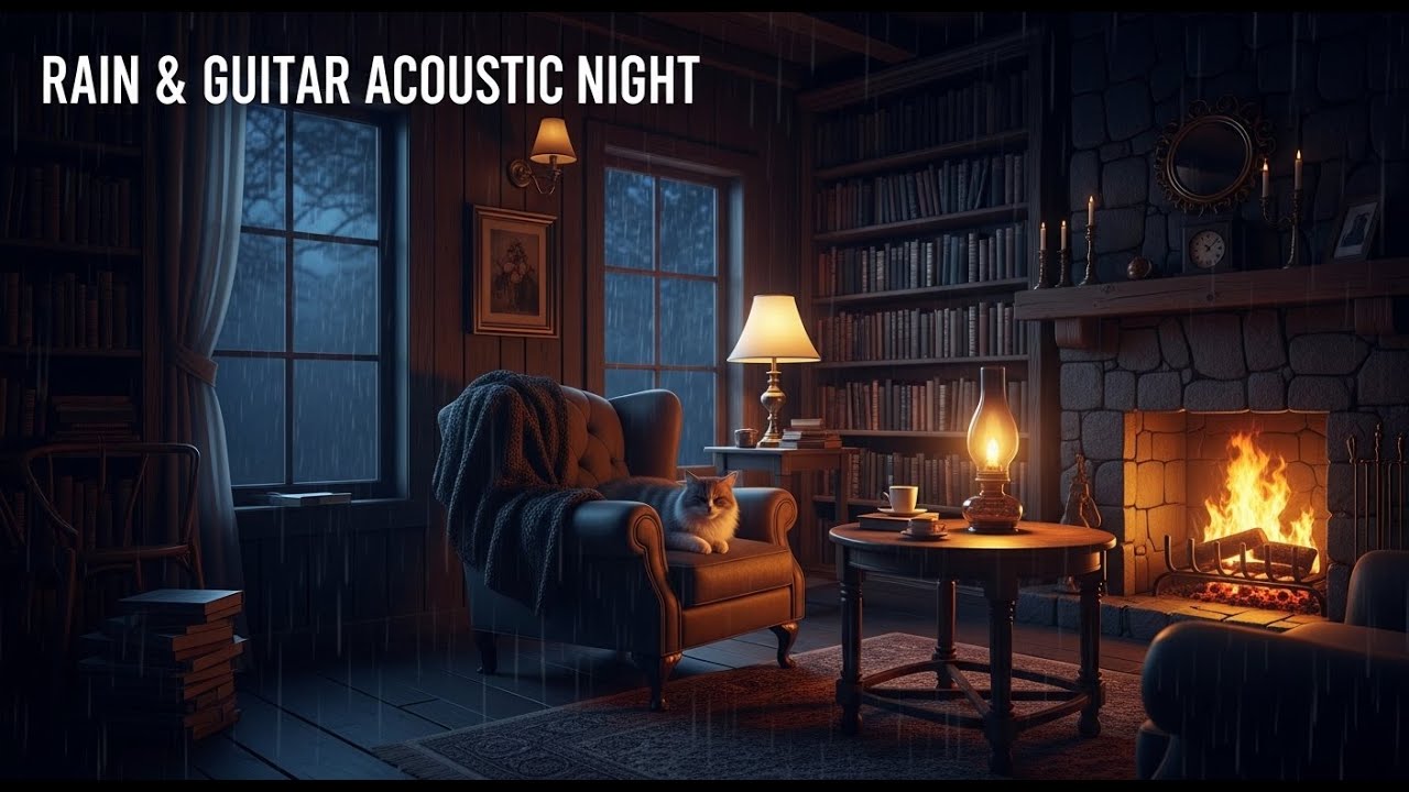 Rain and Acoustic Guitar Relaxation | Sleep Faster and Rest Deeper
