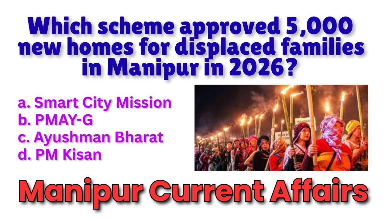 Manipur Current Affairs 2026 | Latest Government Schemes MCQ Quiz