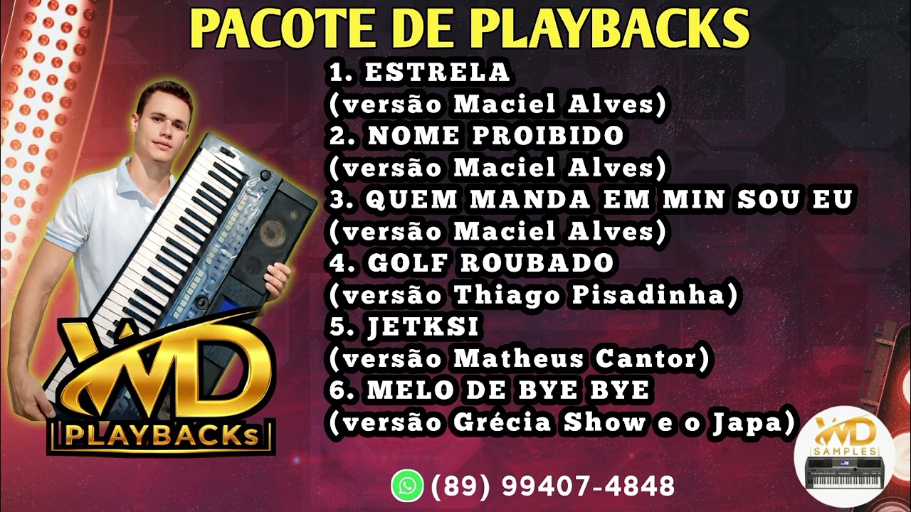 PACOTE DE PLAYBACKS PISEIRO FEVEREIRO 2026