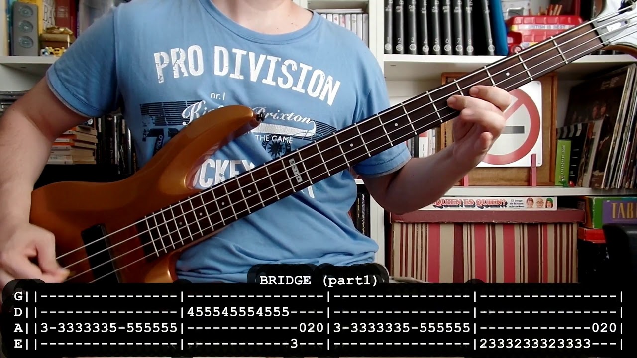 PLATERO Y TU - El roce de tu cuerpo (bass cover w/ Tabs) [full HD]