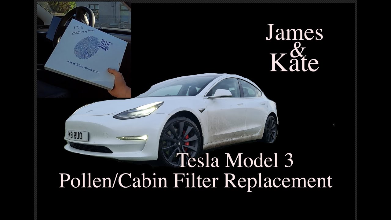 Tesla Model 3 Cabin/Pollen Filter Replacement - UK RHD