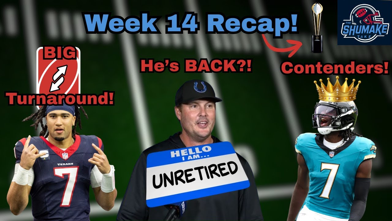 NFL Week 14 Recap PLUS CFP Predictions!