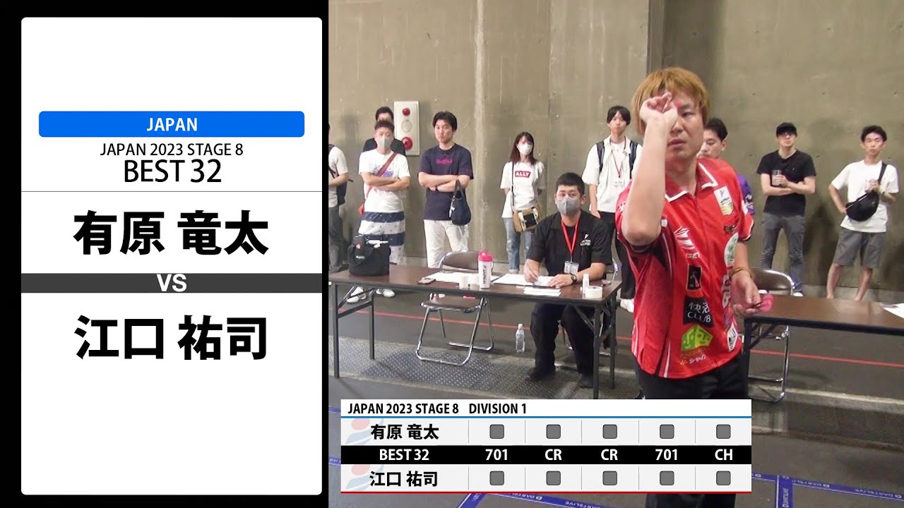 【有原 竜太 VS 江口 祐司】JAPAN 2023 STAGE8 愛知 BEST32