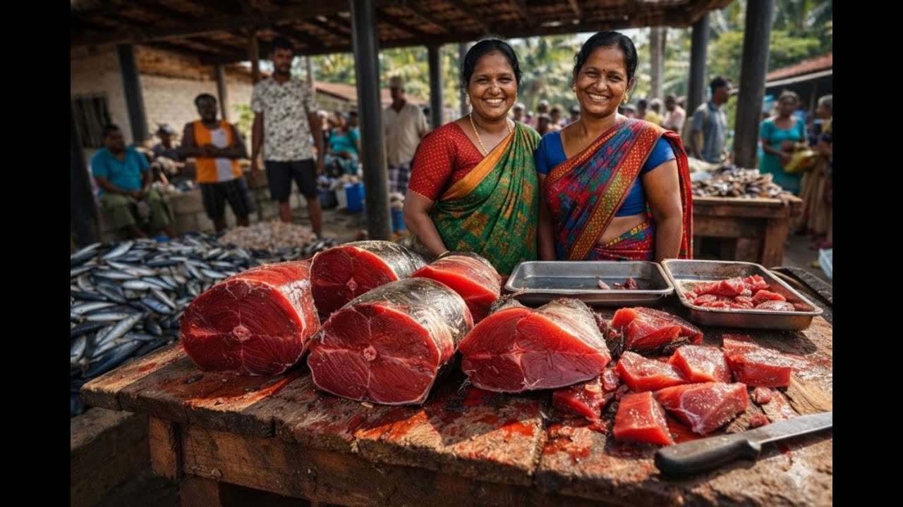 Big Fish, Busy Fish Boards & Hungry Buyers – Village Market Chaos!