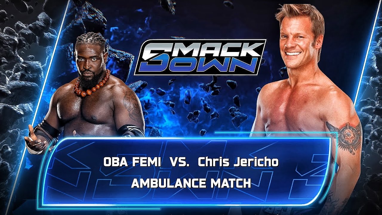Oba Femi Vs Chris Jericho - Ambulance Match At WWE Smackdown