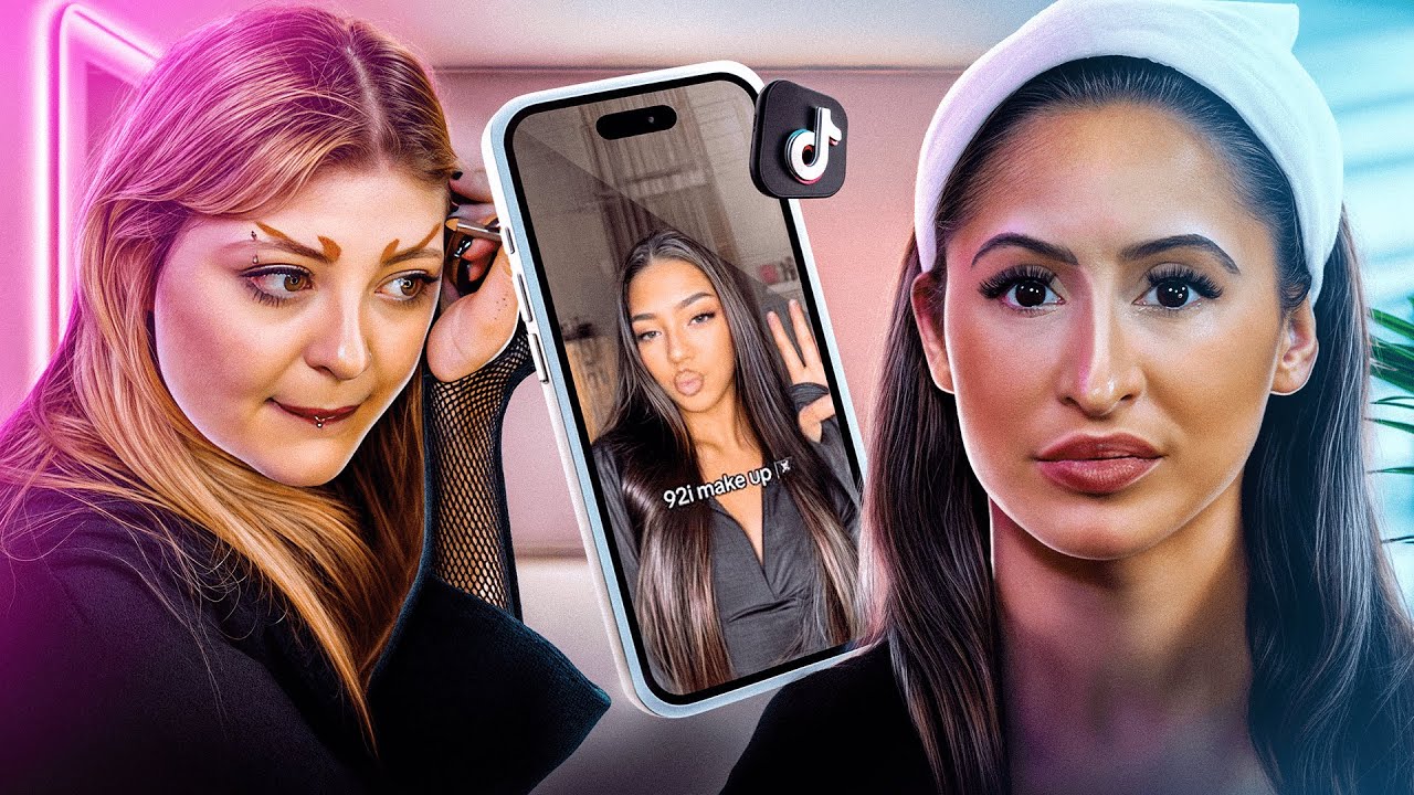 ON TESTE DES TENDANCES MAKEUP TIKTOK (c'est trop pour nous le 92i)