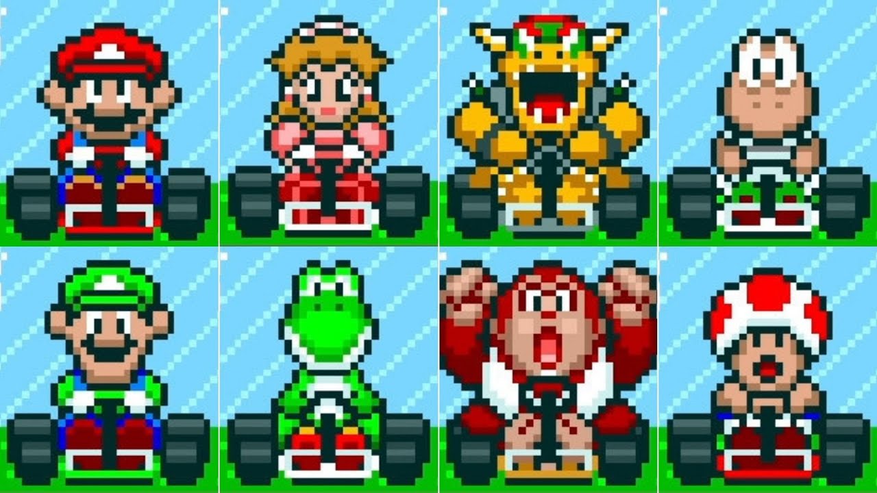 Super Mario Kart // All Playable Characters