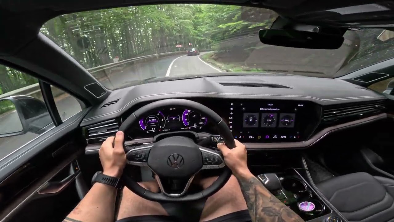 2025 Volkswagen Touareg | Twisty Mountain Road Uphill Drive | POV 4K 60 FPS