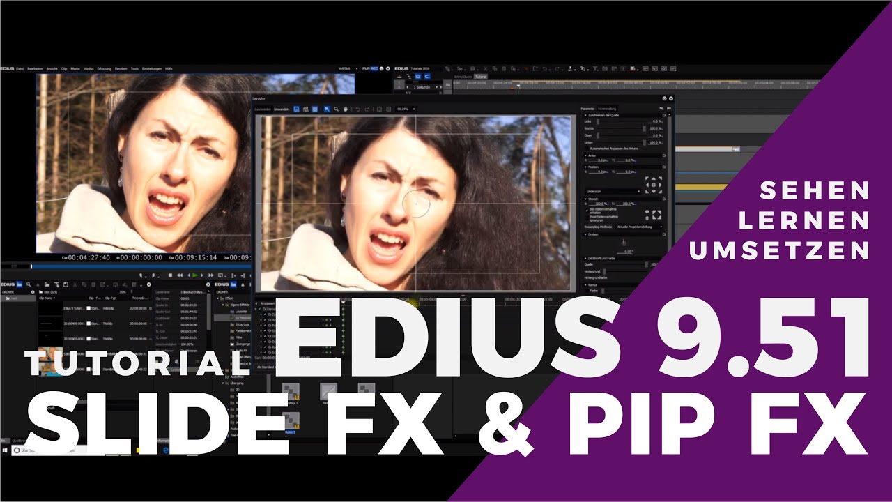 EDIUS - Slide FX und PiP Fx einfach selbst gestalten.