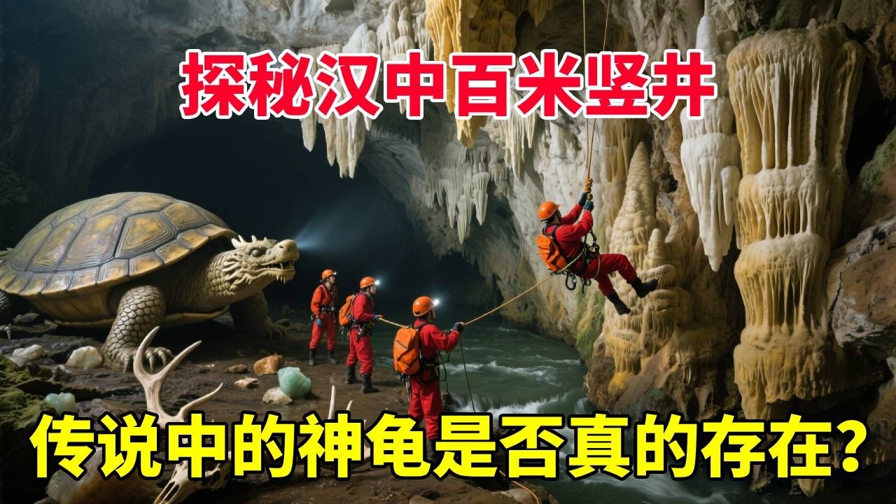 探秘漢中百米豎井：驚現神龜傳說？幾名膽大小伙深入洞穴揭開驚人真相【馬幫主探險中國】