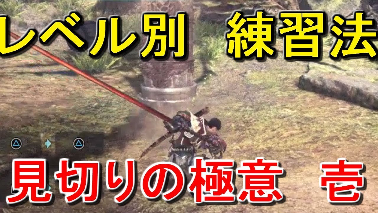 MHW　太刀講座　見切り　モスでも分かるレベル別解説　その壱