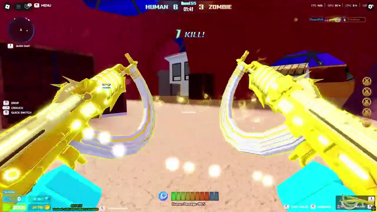 Roblox Infection Gunfight Dual Ak47 Destroy