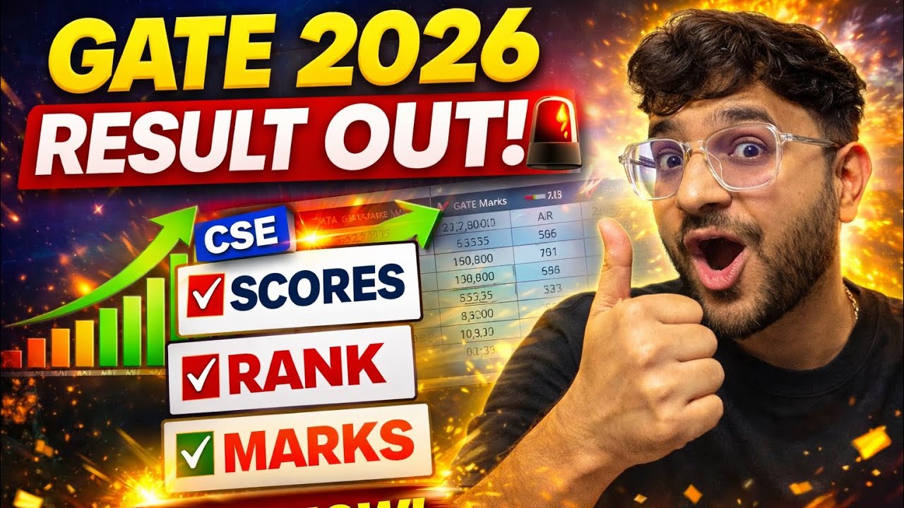 GATE 2026 Result OUT 🚨 | CSE Marks vs Rank vs Score 😱 | Full Analysis