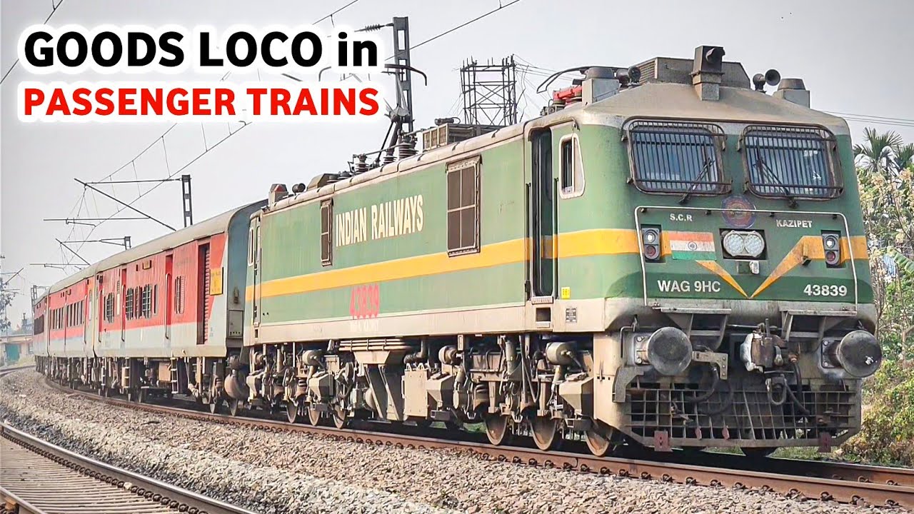 🔥 Dangerous GOODS Loco in PASSENGER Trains: KOAA–DBRG | RKMP–AGTL | GARIB NAWAZ | NHLN–HAPA etc...
