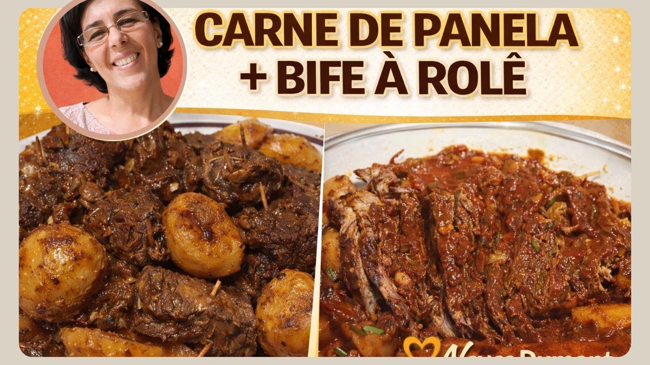 CARNE DE PANELA E BIFE A ROLE COM GOSTINHO ESPECIAL.