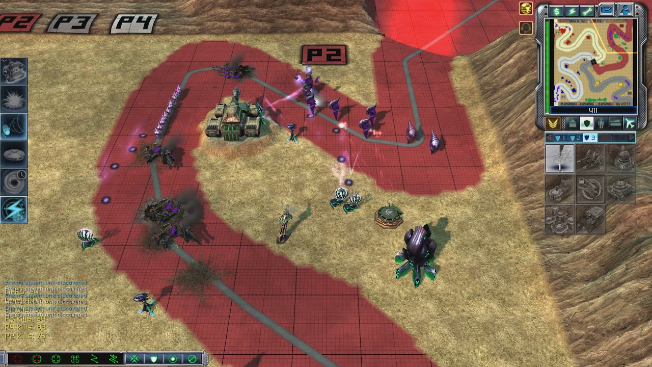 C&C Kanes Wrath Playing Online And Losing On A TowerDefence Scenario 2x Times In A Row