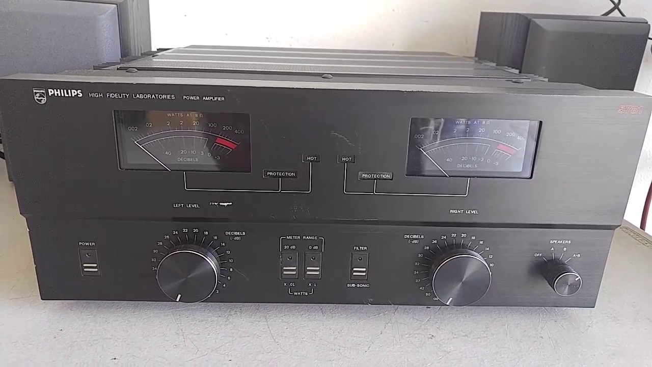 RARE Philips High Fidelity Labs 5781 Power Amplifier Demo