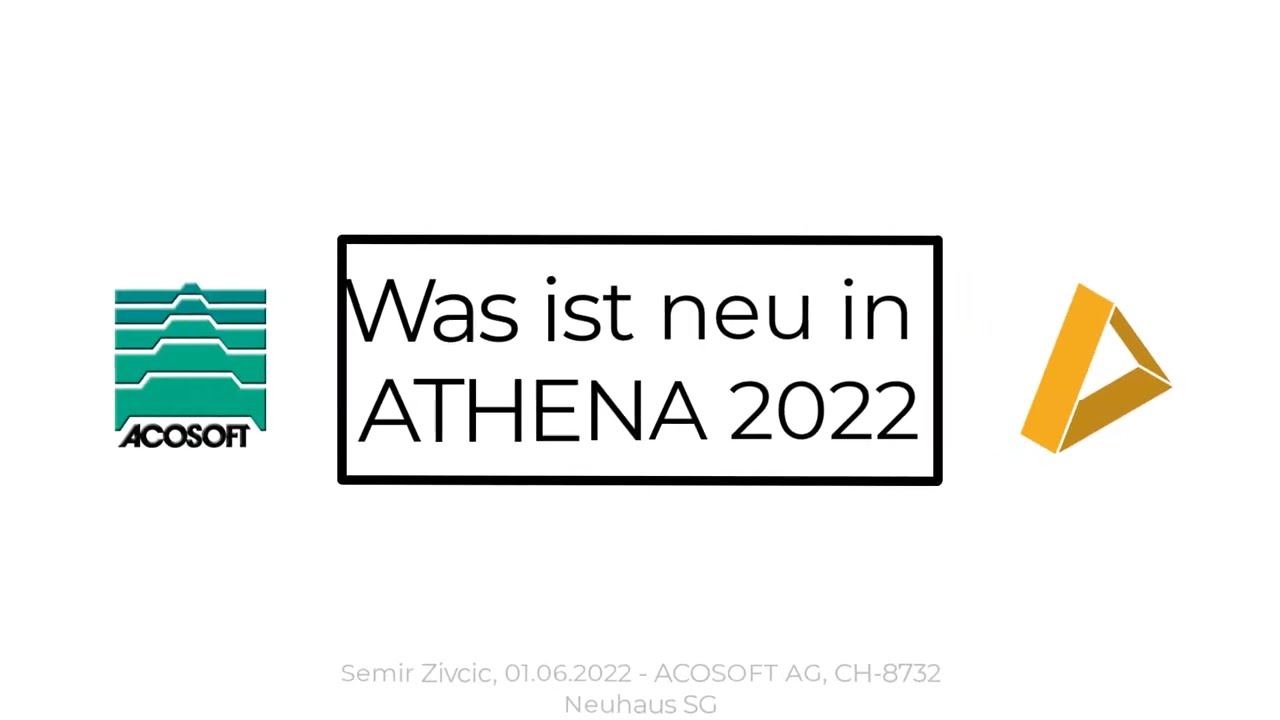 Was ist neu in ATHENA 2022