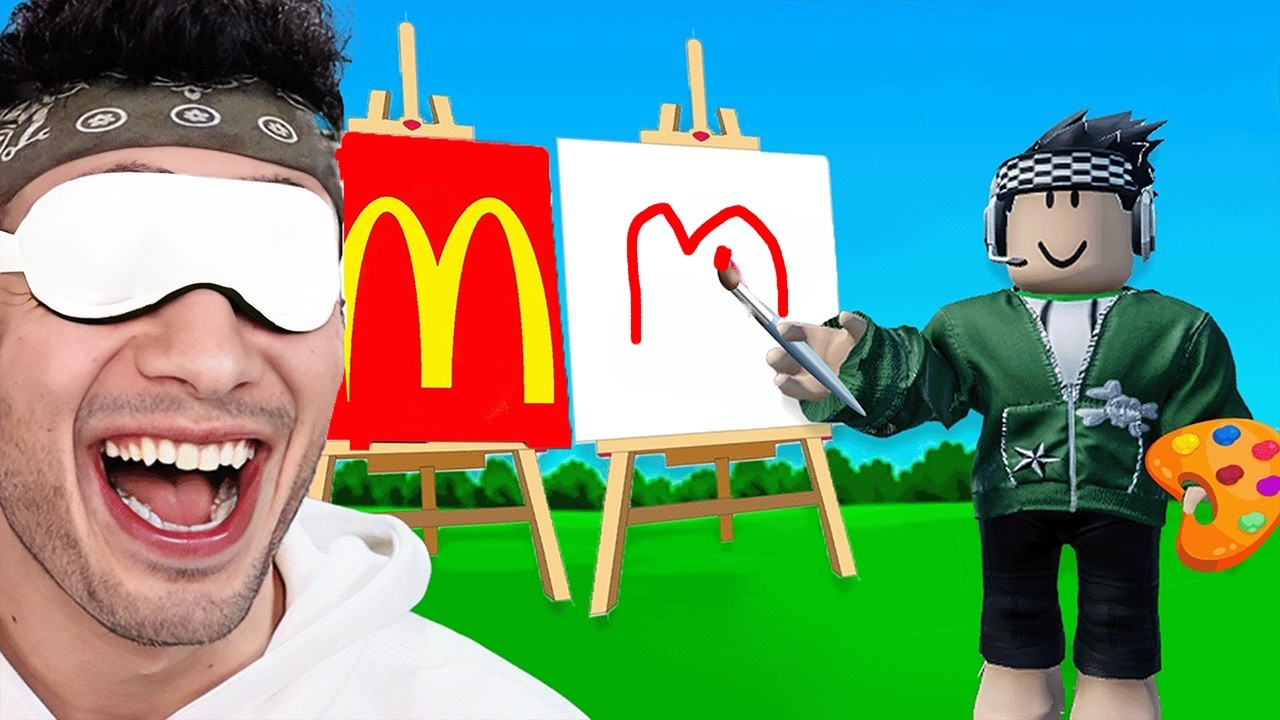 LOGOLARI HAFIZADAN ÇİZ AMA GÖZLER KAPALI - Roblox