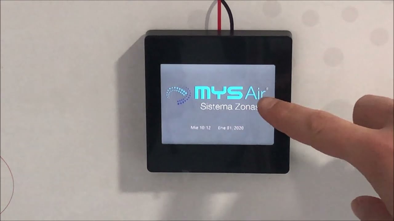 Configuración del termostato ARTE de MYSAir.