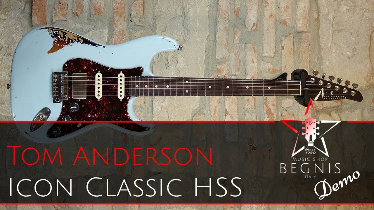 DEMO - TOM ANDERSON ICON CLASSIC HSS Aged with ALL ROSEWOOD NECK in Suhr Hombre Head