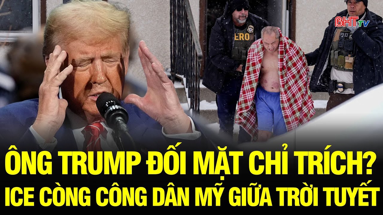 SỐC: ICE xông nhà giữa đêm, công dân Mỹ bị còng tay đứng giữa trời tuyết Minnesota!