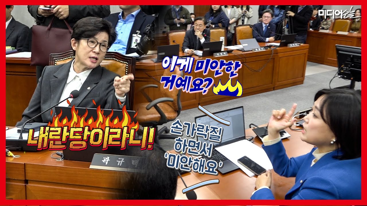 백승아 &ldquo;손가락질 하면서 이게 미안한 거예요?&rdquo; 곽규택 &ldquo;야~ 법사위보다 더&rdquo;