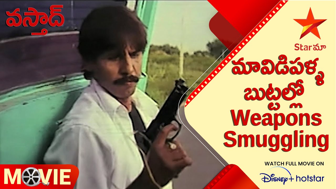 Vasthad Telugu Movie Scenes | మావిడిపళ్ళ బుట్టల్లో  Weapons Smuggling | Star Maa