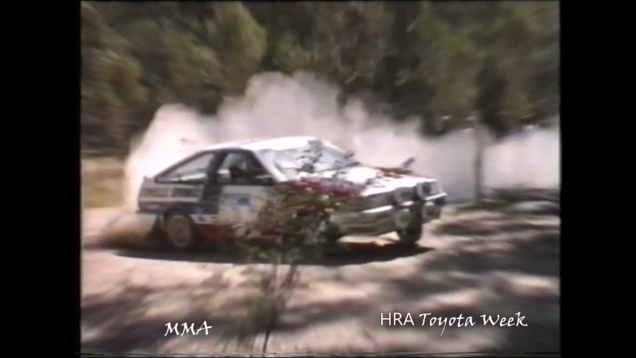 Wayne Bell/ Dave Boddy Toyota Sprinter (AE86) Rally footage 1985/86/87.