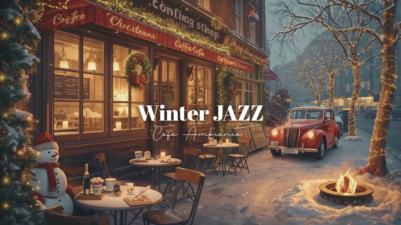 ☕ Relaxing Winter Jazz Music | Warm Lights and Gentle Piano Moments