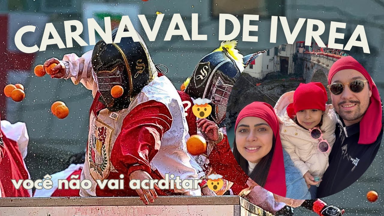 Carnaval de Ivrea: a inusitada batalha de laranjas!